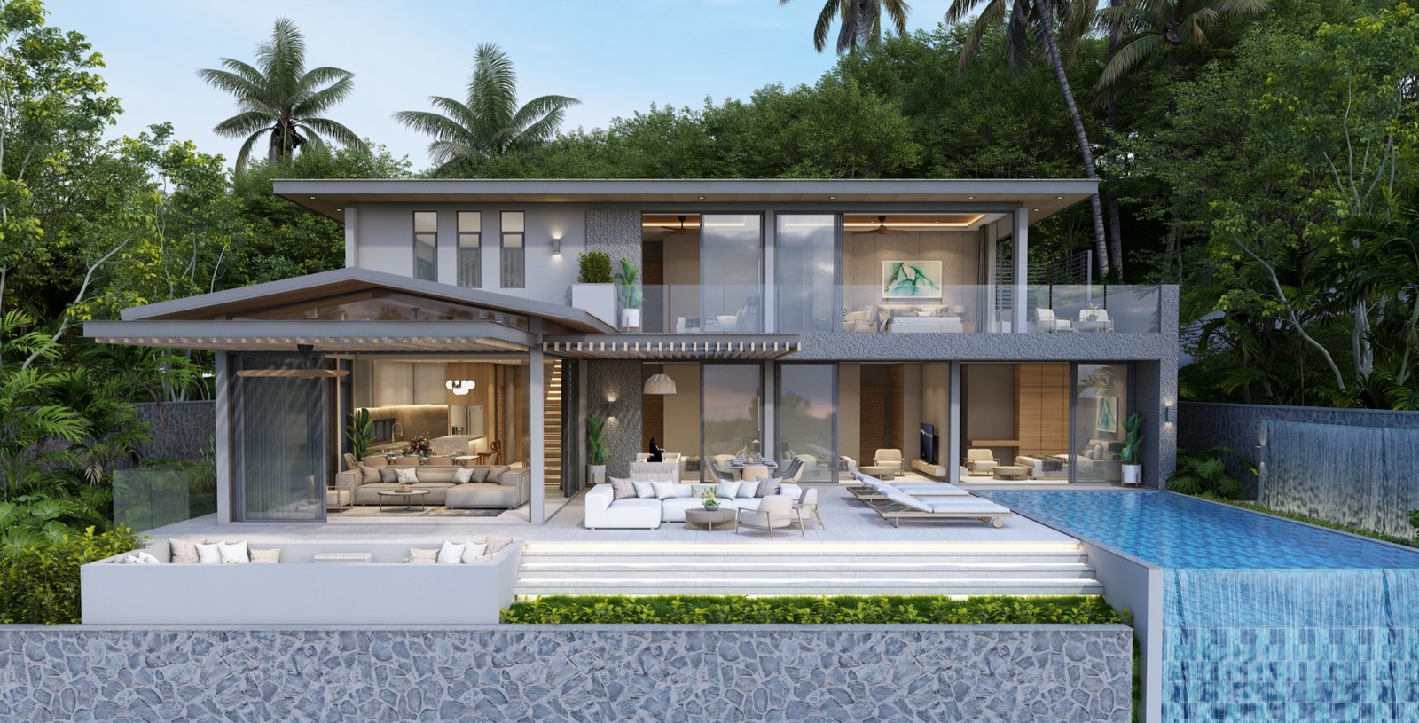Sense8 Samui villa exterior in Chaweng Noi